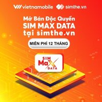 Sim 4G Vietnamobile Data 6GB/Ngày - 180GB/Tháng. Hàng Độc Quyền VIETNAMOBILE.