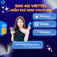 Sim 4G Viettel 30GB Data Tốc Độ Cao Chỉ 80k