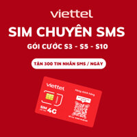 Sim 4G Viettel Chuyên Dùng Nhắn Tin SMS Chỉ Từ 3000Đ/Lần Đăng Ký