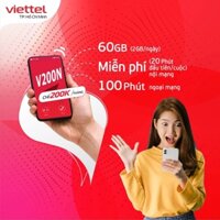 Sim 4G Viettel combo giá rẻ không lo nạp thẻ