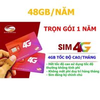 Sim 4G Viettel D500 trọn gói 1 năm, 4GB/tháng-GIÁ SIÊU ƯU ĐÃI