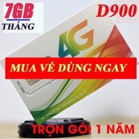 Sim 4G Viettel D900 - Miễn phí 12 tháng không nạp tiền.