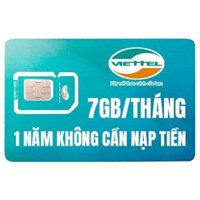 SIM 4G VIETTEL D900 7GB/THÁNG/12 THÁNG