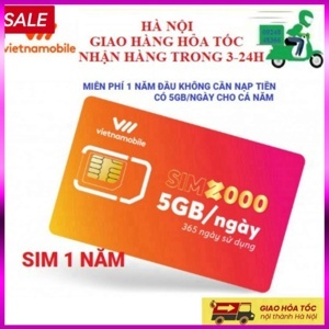 Sim 4G Viettel dùng miễn phí 1 năm tốc độ cao 5GB/tháng