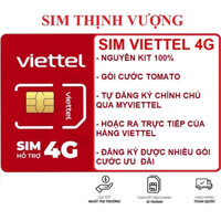 Sim 4G Viettel Nguyên KIT Tự Kích Hoạt Đăng Ký Chính Chủ Tại Nhà