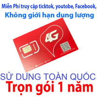 Sim 4g viettel trọn gói 1 năm MXH100 không cần nạp tiền