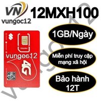 SIM 4G VIETTEL XÀI KHÔNG GIỚI HẠN 12MXH100 CÁC NỀN TẢNG XÃ HỘI 12 THANG K NẠP TIỀN