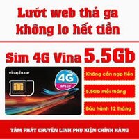 Sim 4G Vinaphone D500 Miễn Phí 1 Năm Truy Cập Mạng 5GB/Tháng Không Cần Nạp Phí