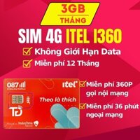 Sim 4G Vinaphone IB360 Miễn Phí 1 Năm Sử Dụng Không Giới Hạn Data Nghe Gọi Nhắn Tin Không Cần Nạp Tiền