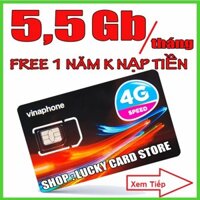 SIM 4G VINAPHONE MIỄN PHÍ 1 NĂM , không nạp tiên