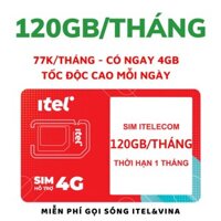 Sim 4G Vinaphone V77 Có 4GB/Ngày - 120GB/Tháng + Free Các Cuộc Gọi Nội Mạng + Phí Gọi Ngoại Mạng Cực Rẻ