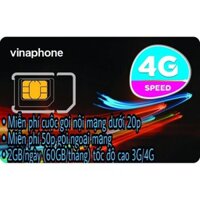 SIM 4G Vinaphone VD89 - Miễn Phí DATA Và Nghe Gọi 1 Năm - Không Cần Nạp Tiền