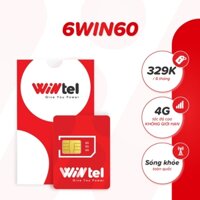SIM 4G Wintel 6WIN60P( 7 tháng) - Sim Data Không Giới Hạn