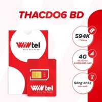 SIM 4G Wintel - Sim Vật Lý 6Win60P, 12Win60P Sim Data 4G Không Giới Hạn