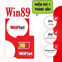 Sim 4G Wintel Win89 Tỷ gb, Triệu Phút Gọi Wintel + Vinaphone miễn Phí <20 phút, 50 phút ngoại mạng