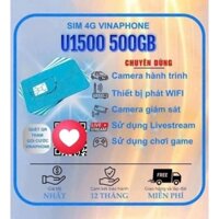 SIM 5G U1500 MAX BĂNG THÔNG