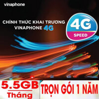 (Sim D500 Vina EZCOM) Sim 4G Vinaphone Trọn Gói 1 Năm 5GB X 12 THÁNG THẢ GA TRUY CẬP