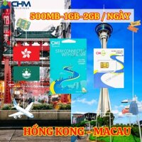 Sim Data 4G Du Lịch 🌍Hồng Kong - Macau🌍