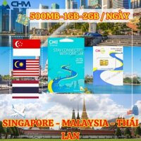 Sim Data 4G Du Lịch 🌎Singapore - Malaysia - Thái Lan🌍