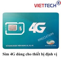 Sim Data dùng cho thiết bị định vị GPS