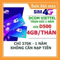 SIM DCOM VIETTEL XÀI NGUYÊN 1 NĂM KHÔNG PHÍ GIA HẠN