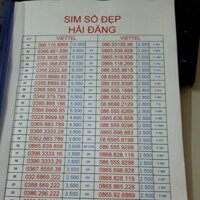 Sim đẹp đăng kí chính chủ