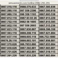 Sim đẹp dễ nhớ mạng viettel giá rẻ đăng ký được gói v120