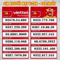 Sim Đẹp Viettel Khuyến mãi đồng giá 660k