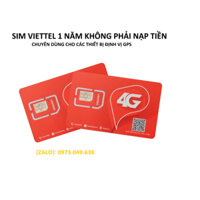 Sim Định vị 4G dành cho thiết bị định vị Viettel Smartmotor W2, W3 (có sẳn tài khoản 1 năm)