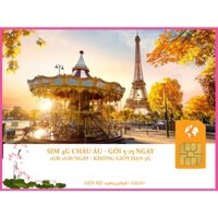 SIM DU LỊCH CÁC NƯỚC CHÂU ÂU GÓI NGÀY ( 5-15 NGÀY ) - TẶNG KÈM QUE CHỌC SIM