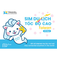 Sim du lịch Đài Loan mỗi ngày 1GB - Tốc độ cao 4G