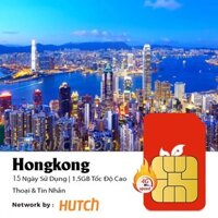 Sim Du lịch HongKong 15 Ngày 1.5GB, có thoại