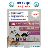 SIM DU LỊCH NHẬT 6GB/8 NGÀY + 3G KHÔNG GIỚI HẠN