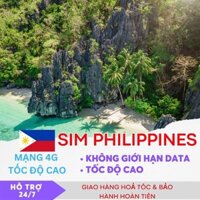 SIM DU LỊCH PHILIPPINES 4-30 NGÀY - KHÔNG CẦN KÍCH HOẠT - CÓ ESIM