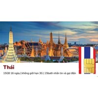 Sim Du Lịch Thái Land - 15GB - 16 ngày