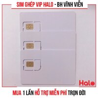 Sim ghép VIP Halo - kích hoạt mọi iPhone lock - BH vĩnh viễn