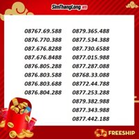 Sim Giá Rẻ, SIM TRẢ TRƯỚC Đuôi Song Phát 88 List 3, Ưu đãi 3GB/ngày + 1000 phút gọi miễn phí