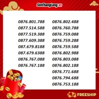 Sim Giá Rẻ, SIM TRẢ TRƯỚC Đuôi Song Phát 88, Ưu đãi 3GB/ngày + 1000 phút gọi miễn phí