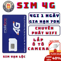 SIM LÊN MẠNG 4 G, SỐ ĐẸP, SIM NGHE GỌI. 4 GI DATA 1 NGÀY,  GIA HẠN CHỈ 70K 1 THÁNG  - SIM VẠN LỘC