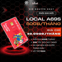 Sim Local A69s Sóng Mobifone 60GB tốc độ cao 1 tháng, Đã nạp sẵn gói cước tháng đầu