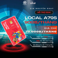 Sim Local A79s Sóng Mobifone 90GB tốc độ cao 1 tháng, Miễn phí sẵn gói cước tháng đầu | Hỗ trợ làm ESIM