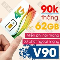 Sim mạng V90 Miễn phí data