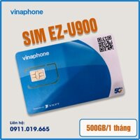 Sim mạng vina 4g 500gb/tháng - Không giới hạn data - Vào mạng 06 tháng EZ-U900 - Sim ezcom