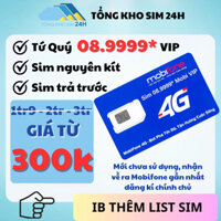Sim Mobifone 08.9999 Số đẹp, Tứ Quý 9 Giữa, Trả Trước Sale Sốc Còn 300k [ĐKCC + ESIM tại Mobifone]