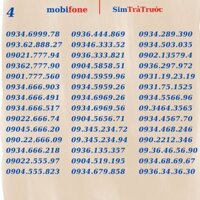 Sim Mobifone 4G Trả Trước gói cước  kc90n, kc120n, ưu đãi khủng, giá rẻ, số đẹp.