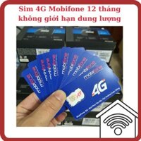 Sim Mobifone Không Giới Hạn Dung Lượng 12 Tháng -Không Phải Nạp Thêm Tiền. Được Bảo Hành Trong Qúa Trình Sử Dụng.