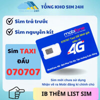 Sim Mobifone số đẹp TRẢ TRƯỚC 070707 Taxi Dễ Nhớ giá siêu rẻ [Đăng ký chính chủ + Esim tại Mobifone]