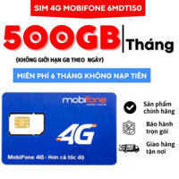 Sim Mobifone Tốc Độ Cao 4G Trọn Gói 1 Năm - Sim 12MDT150 6MDT50 500GB/THÁNG THẢ GA XEM PHIM LƯỚT WEB CẢ THÁNG