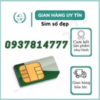 Sim mobiphone 0937814777, sim số đẹp tam hoa 7