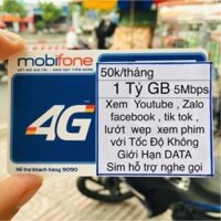 SIM MOBIPHONE 50k/THÁNG K GIỚI HẠN DUNG LƯỢNG